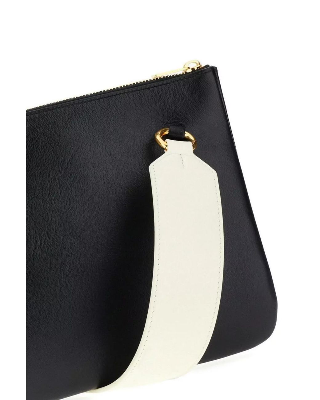 Jil Sander Black Soft Tangle Leather Crossbody Bag