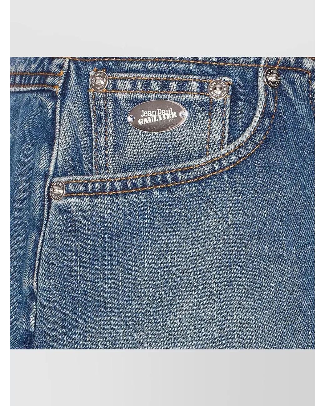 Jean Paul Gaultier Blue Denim Mini Skirt