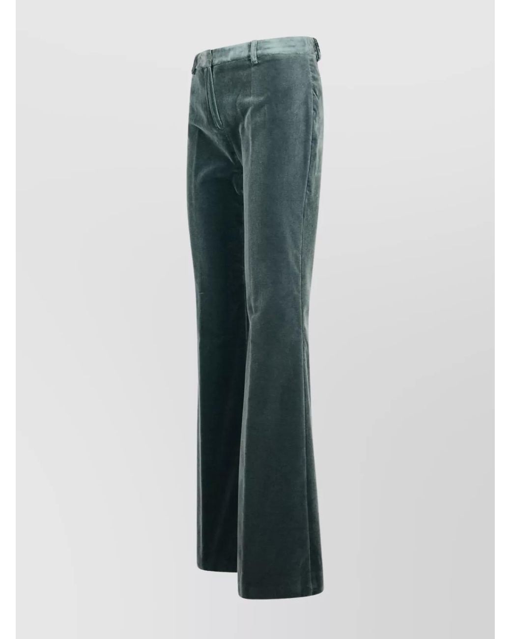Etro Green Velvet Flared Trousers