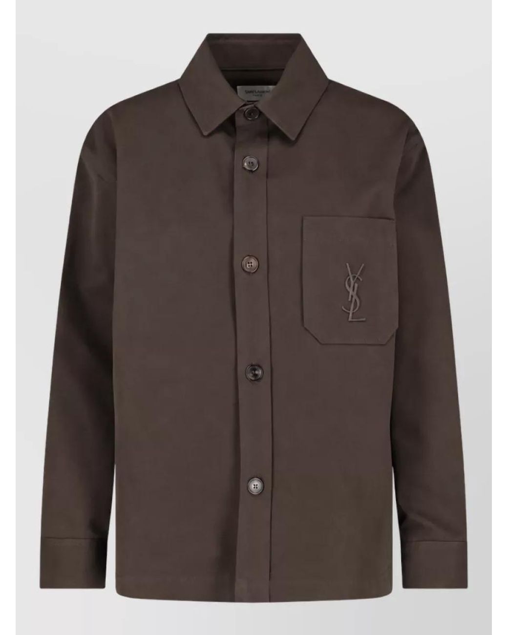 Saint Laurent Brown Fitted Jacket
