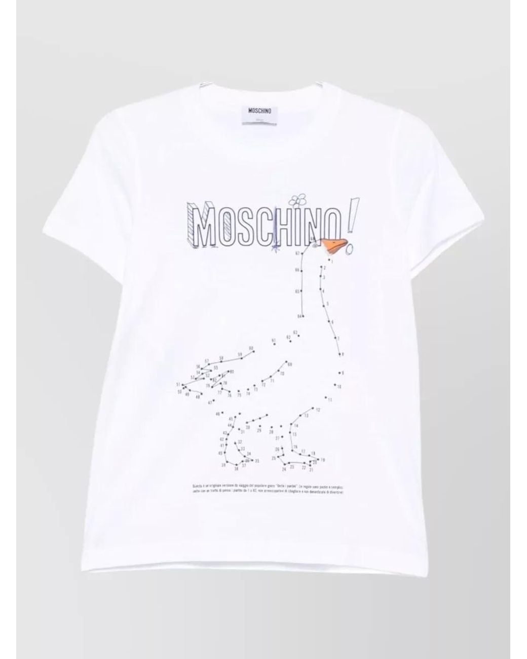 Moschino White Cotton T-Shirt