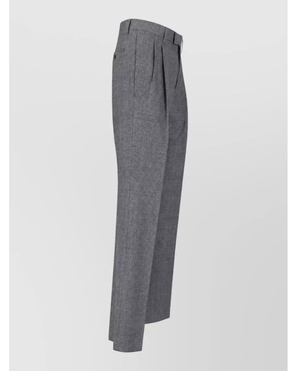 Lardini Gray Straight-Leg Tailored Trousers for men