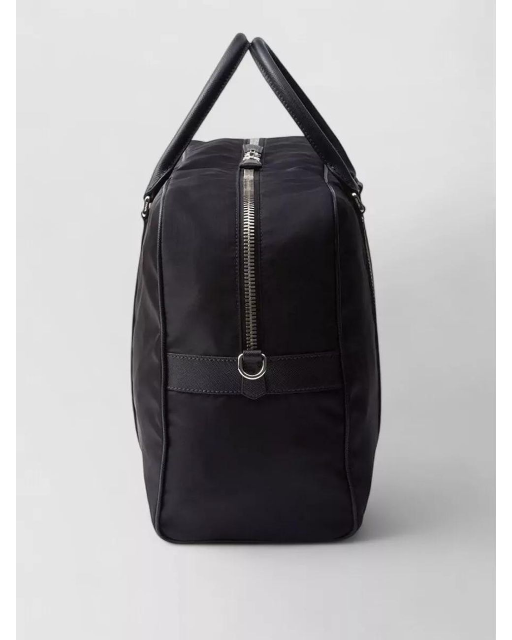 Prada Black Recycled Nylon Travel Bag for men