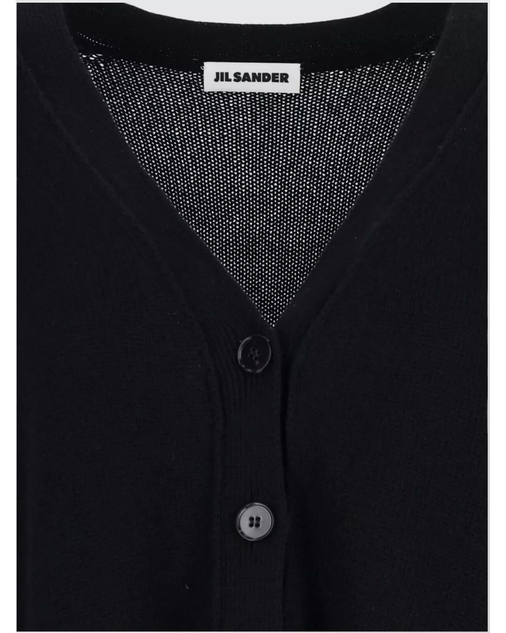 Jil Sander Blue Cashmere Oversized Crewneck Cardigan