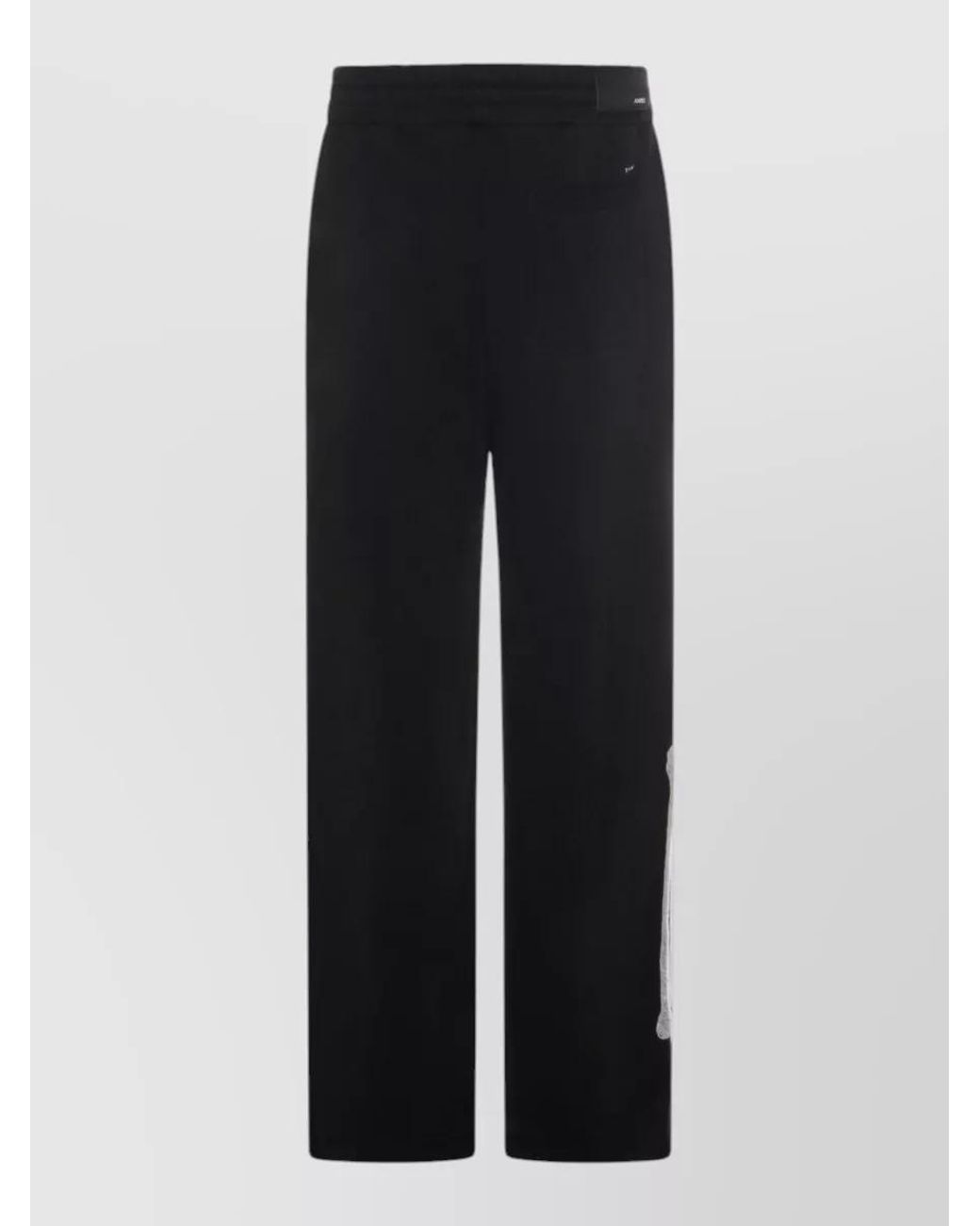 Amiri Black Cotton Oversized Track Pants for men
