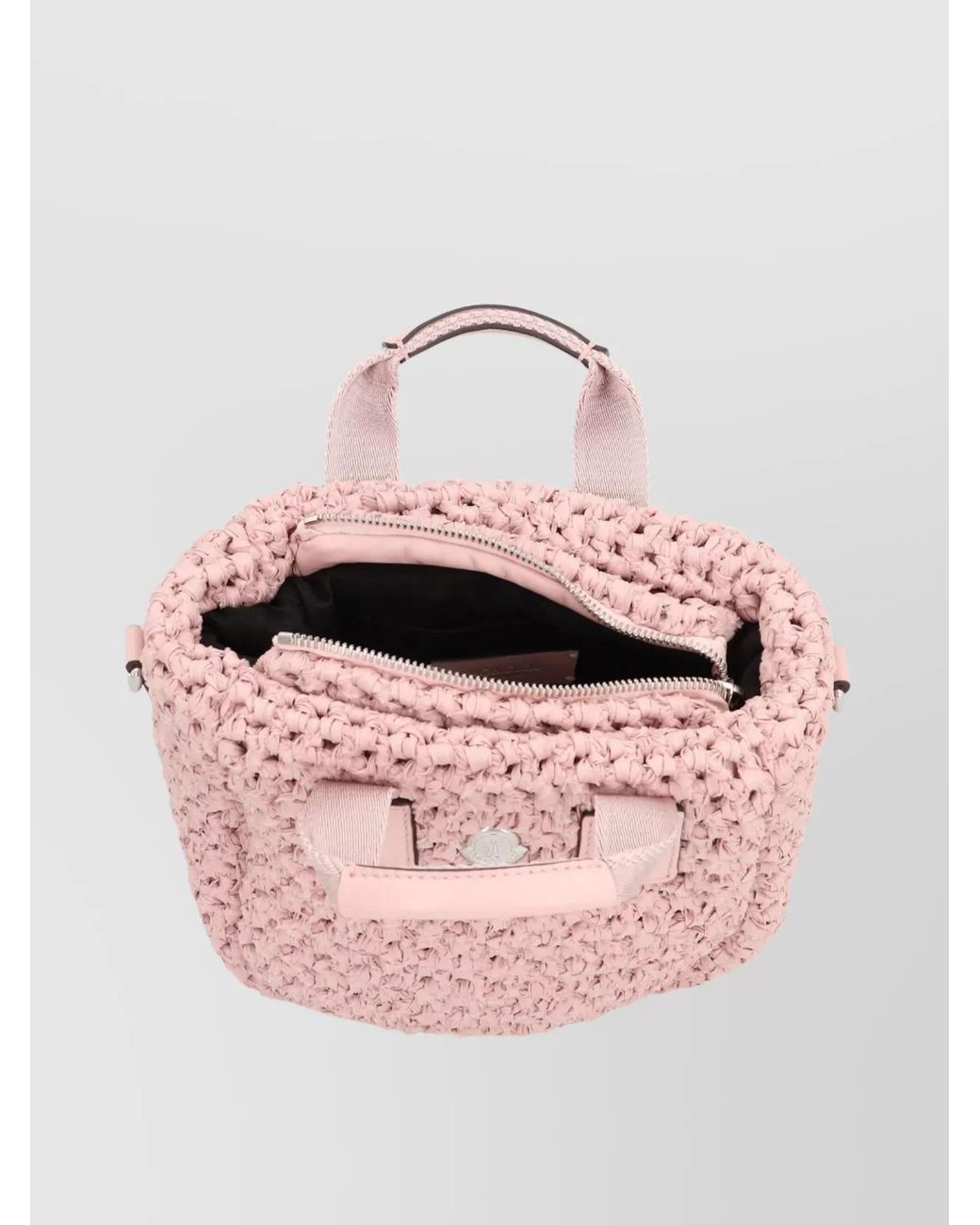 Moncler Pink Caradoc Micro Leather Tote Bag