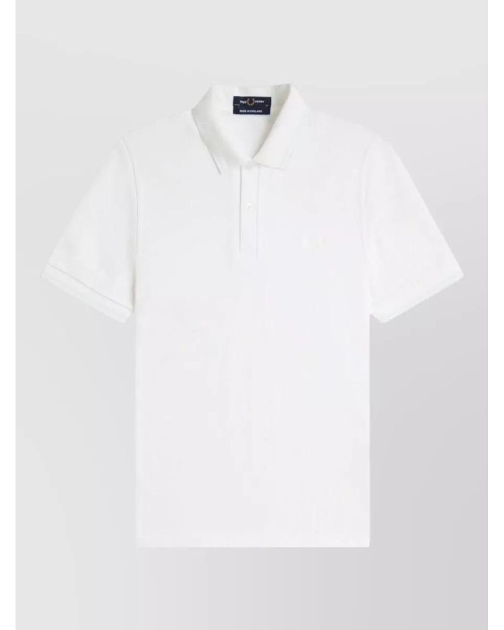 Fred Perry White Cotton Polo Shirt for men