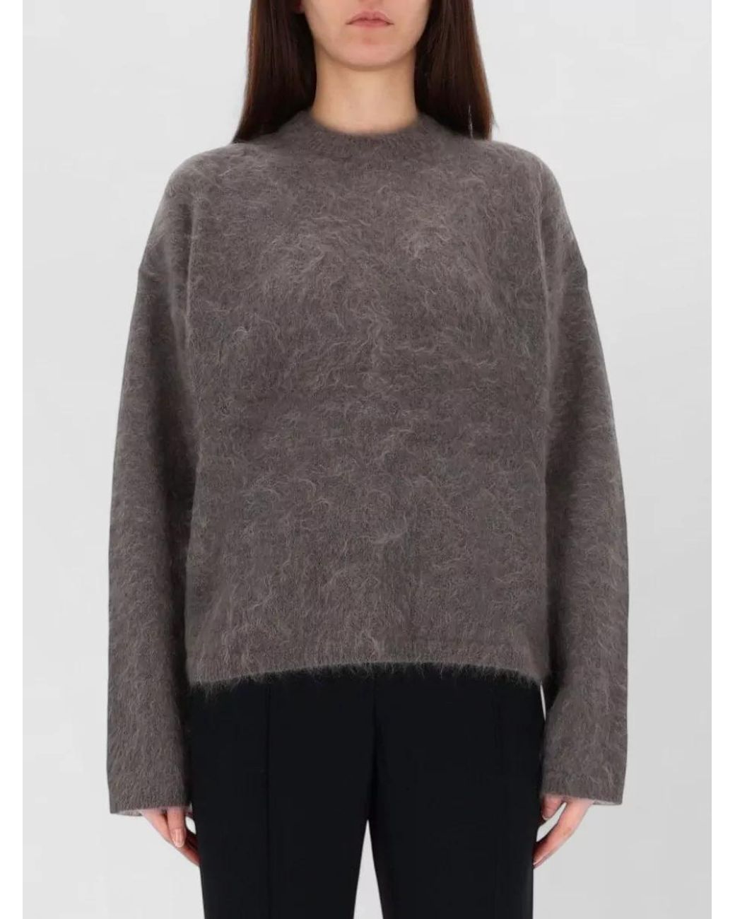 THE GARMENT Gray Mohair-Blend Relaxed-Fit Sweater