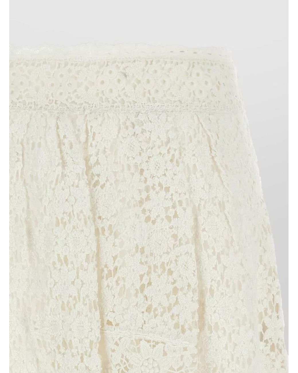 Isabel Marant White Cotton A-Line Skirt