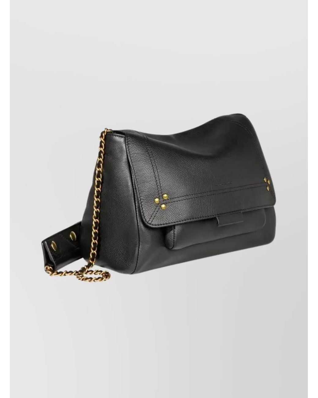 Jérôme Dreyfuss Gray Leather Lulu M Shoulder Bag