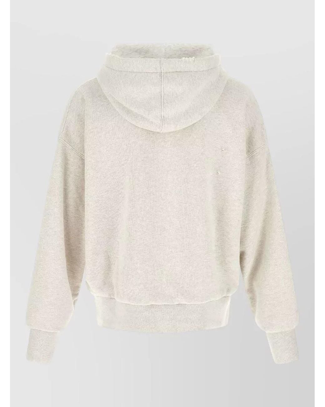 Golden Goose Deluxe Brand White Cotton Destroyed-Wash Hoodie for men