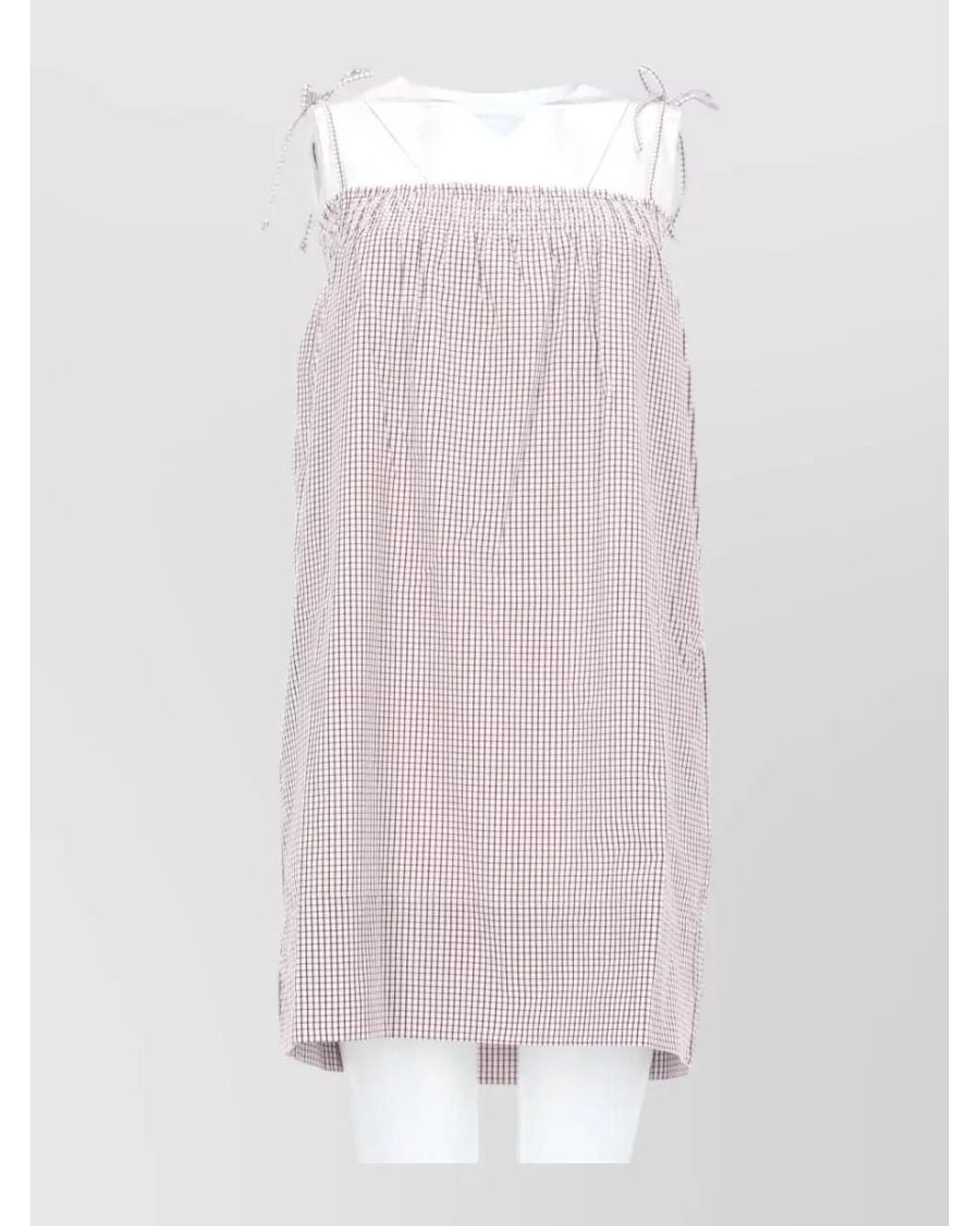 A.P.C. Pink Cotton Iris Knee-Length Dress