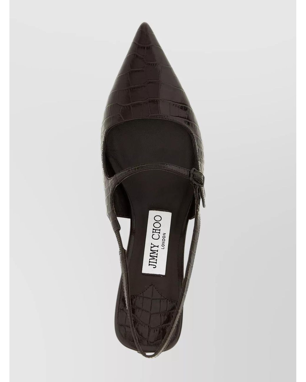 Jimmy Choo Multicolor Leather Crocodile-Print Slingback Pumps