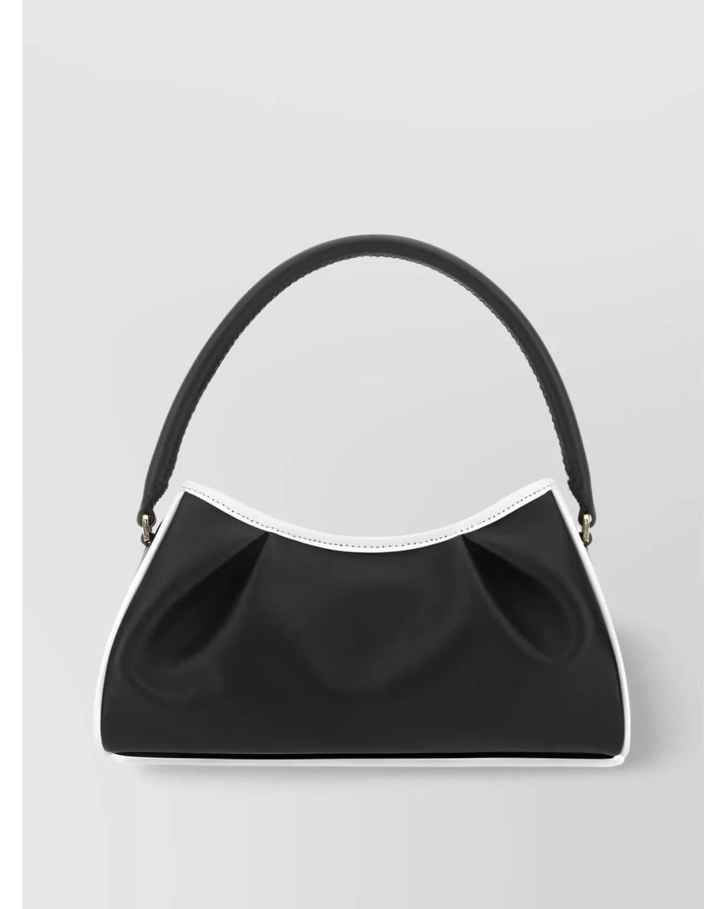 Elleme Black Dimple Leather Shoulder Bag