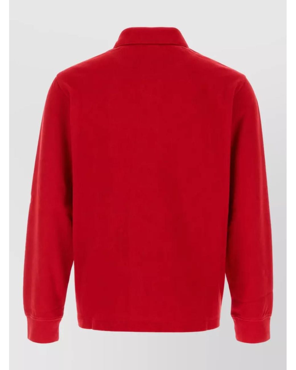 Sporty & Rich Red Cotton Polo Shirt for men