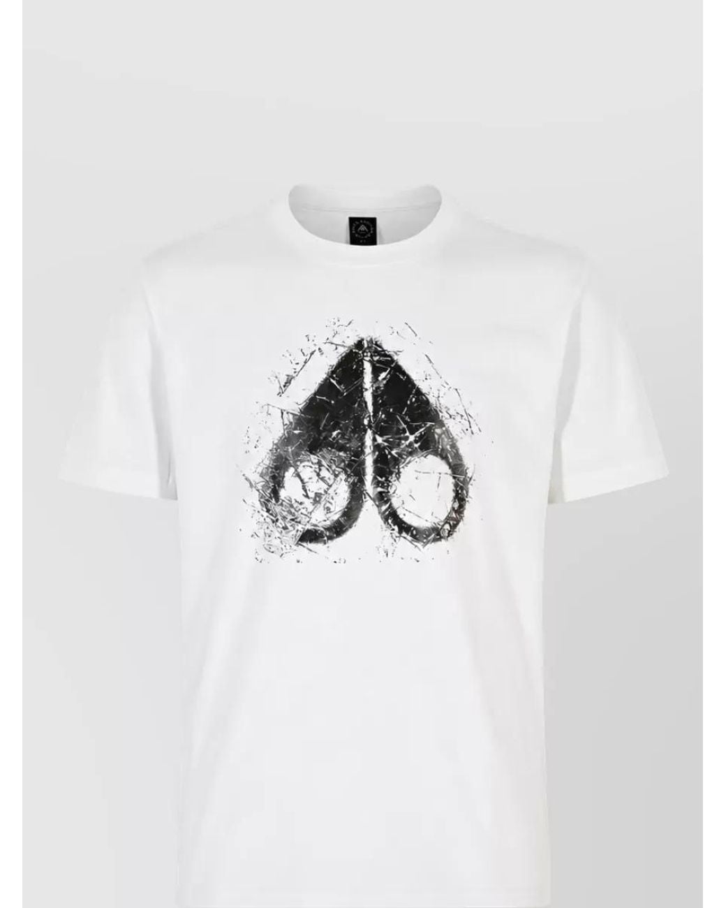 Moose Knuckles White Cotton Slim-Fit Logo-Print T-Shirt for men