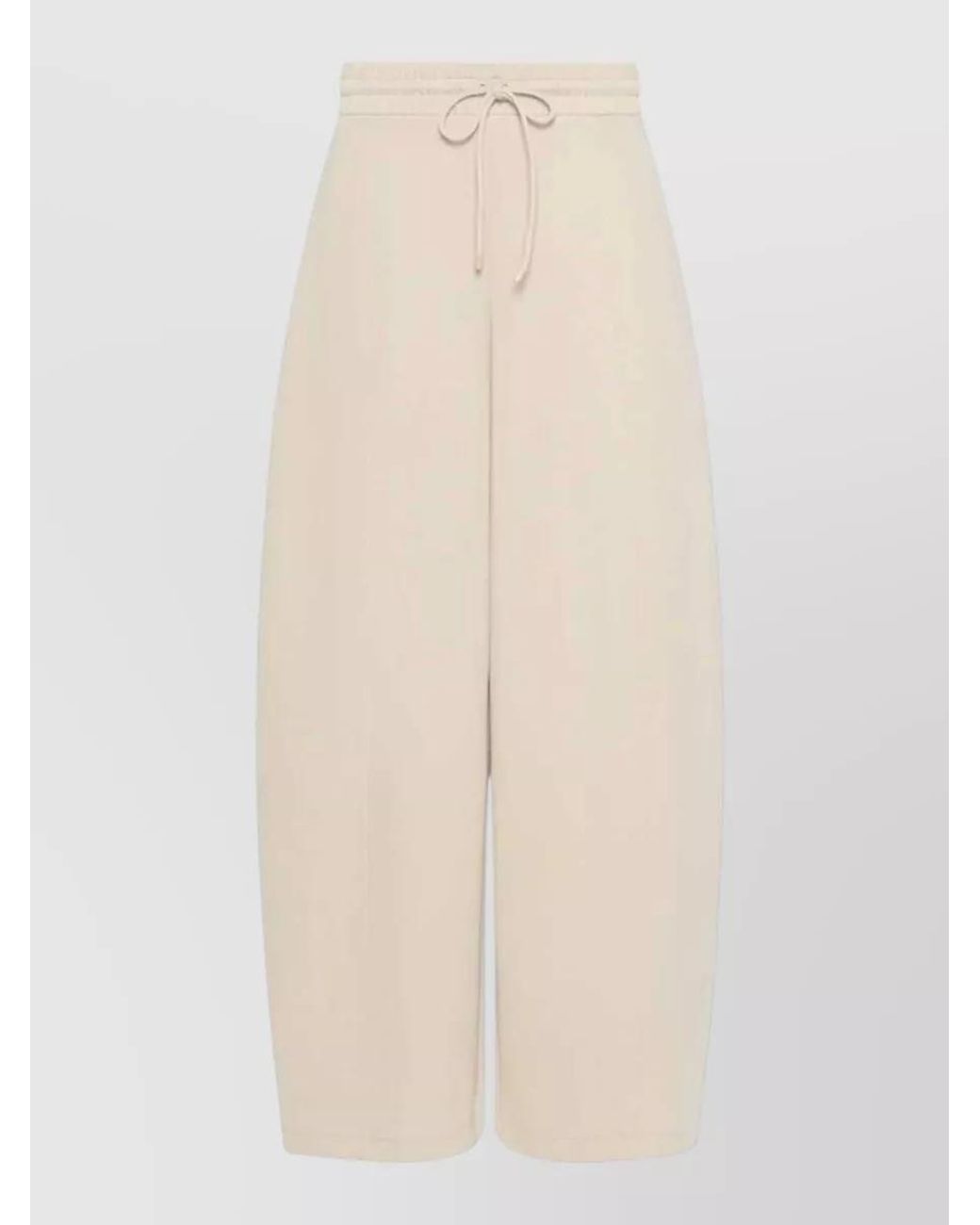 Max Mara Natural Technical Jersey Barrel-Leg Trousers