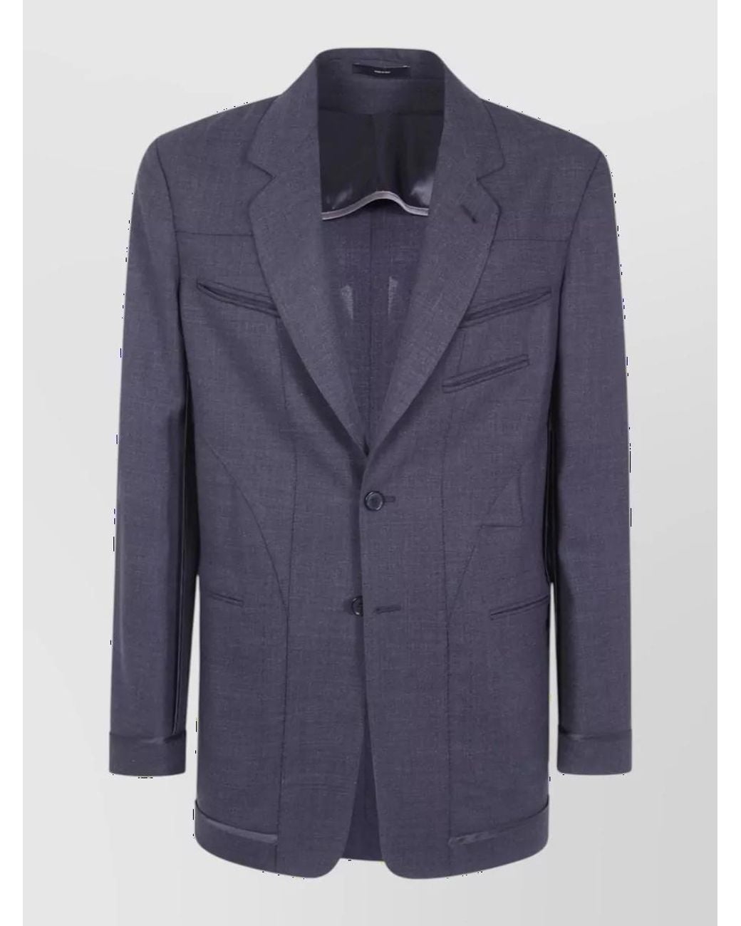 Paul Smith Blue Wool Single Breasted Suit Jacket for men