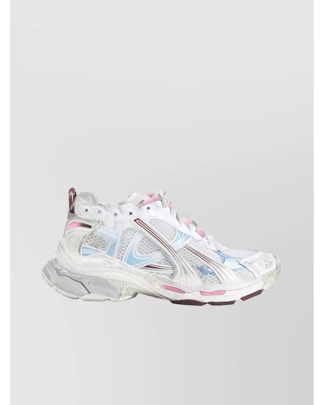 Balenciaga White Gradient Runner Low-Top Sneakers