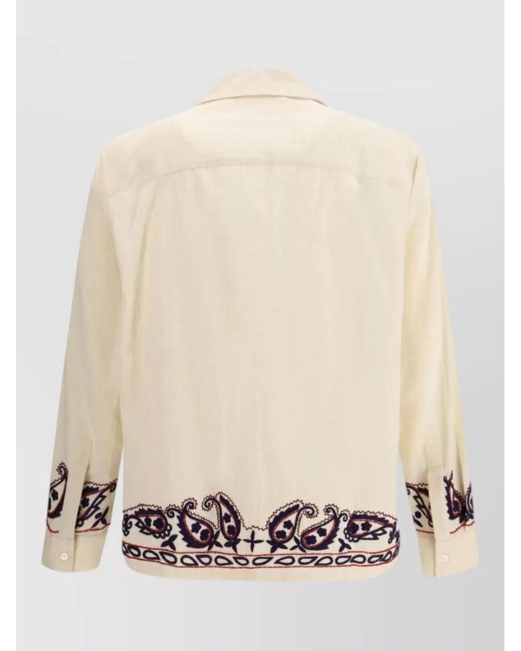 BAZISZT Natural Silk Embroidered Shirt for men