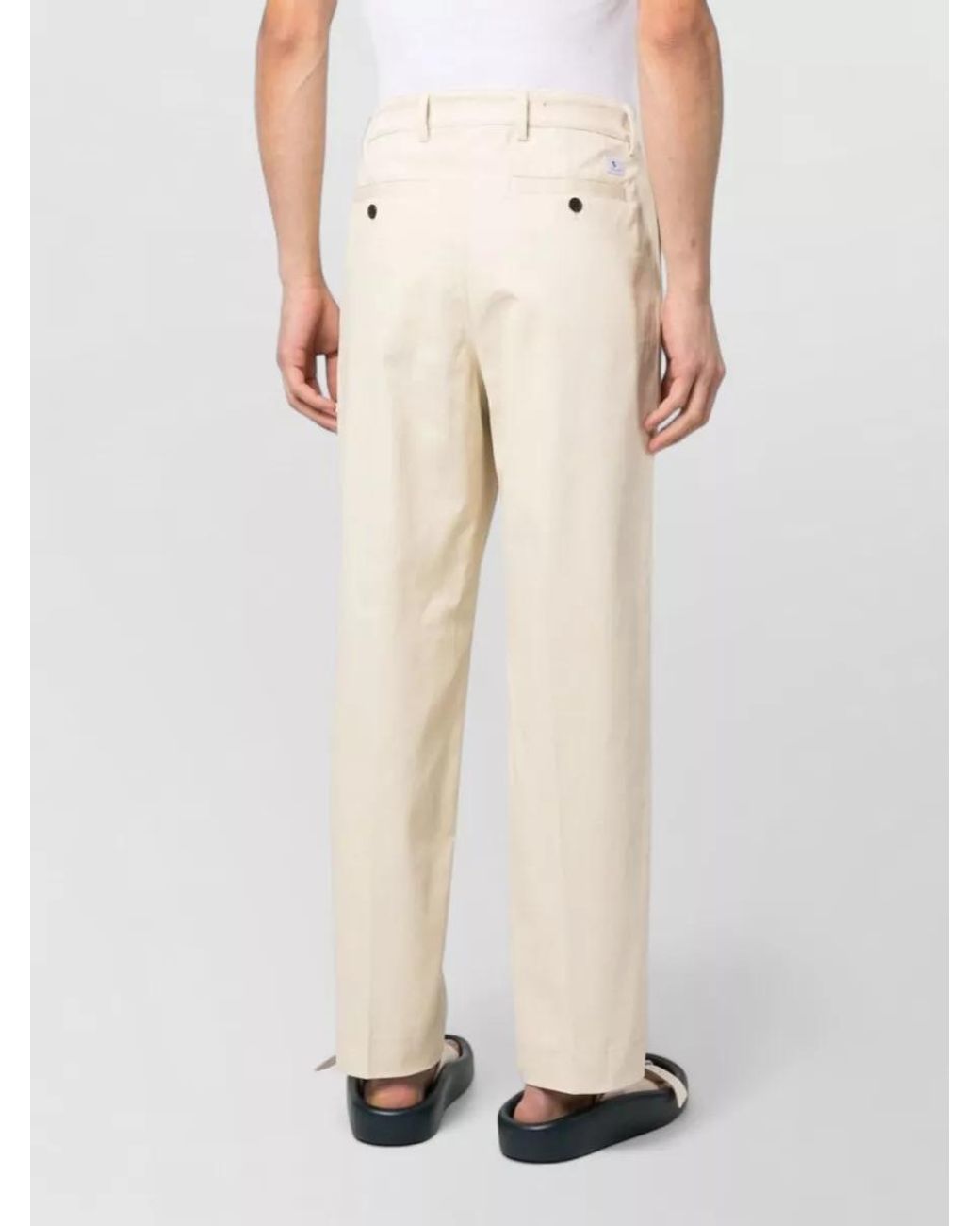 Department 5 Natural Cotton Straight-Leg Trousers for men