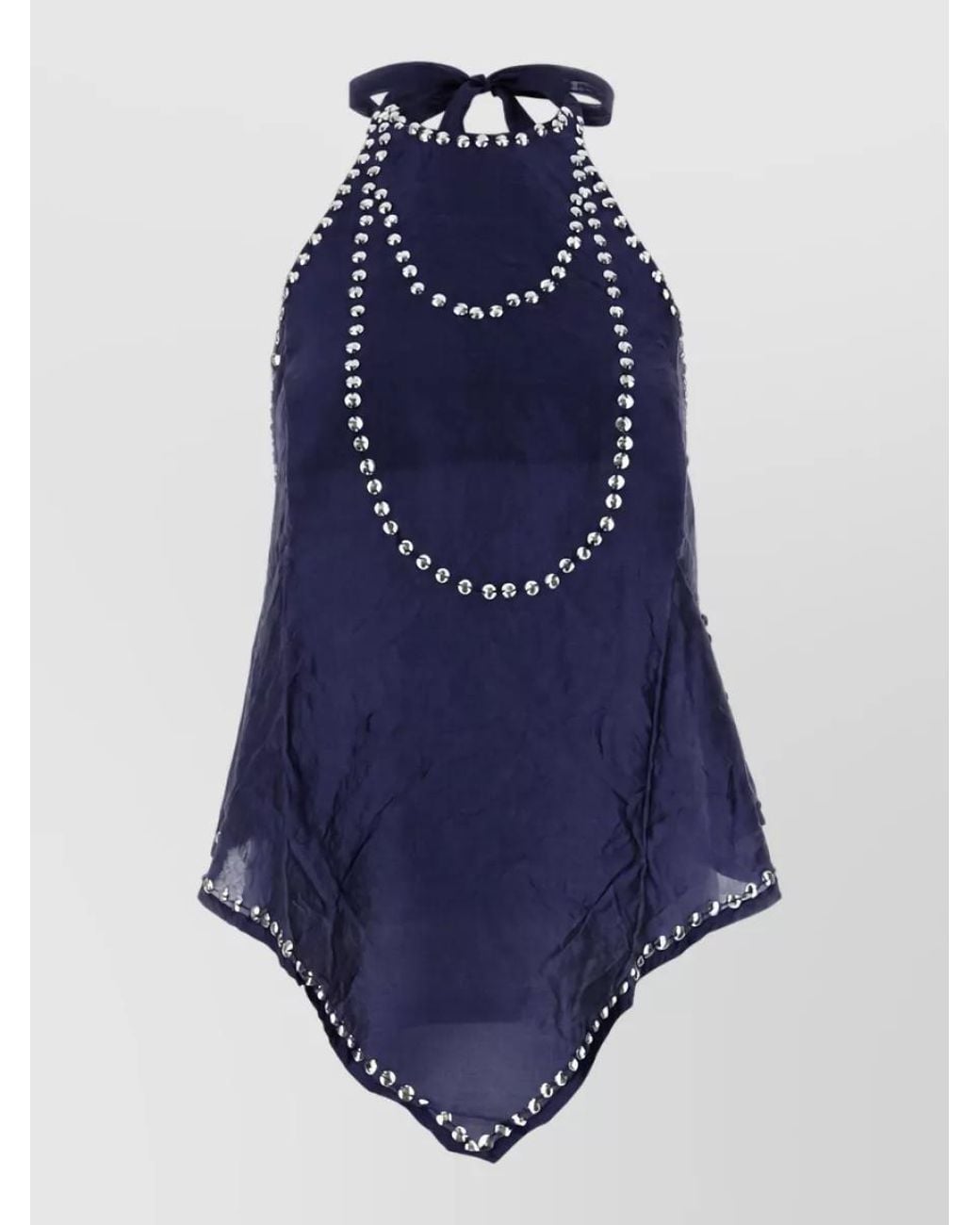 GIMAGUAS Blue Beach Cover-Up Top