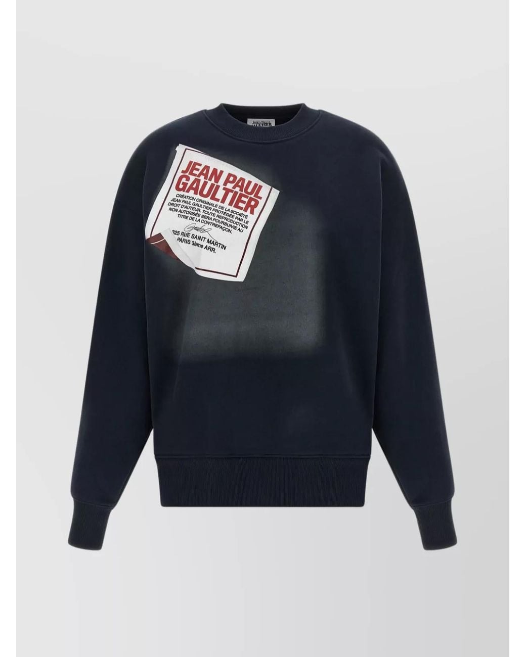Jean Paul Gaultier Blue Cotton Sweatshirt