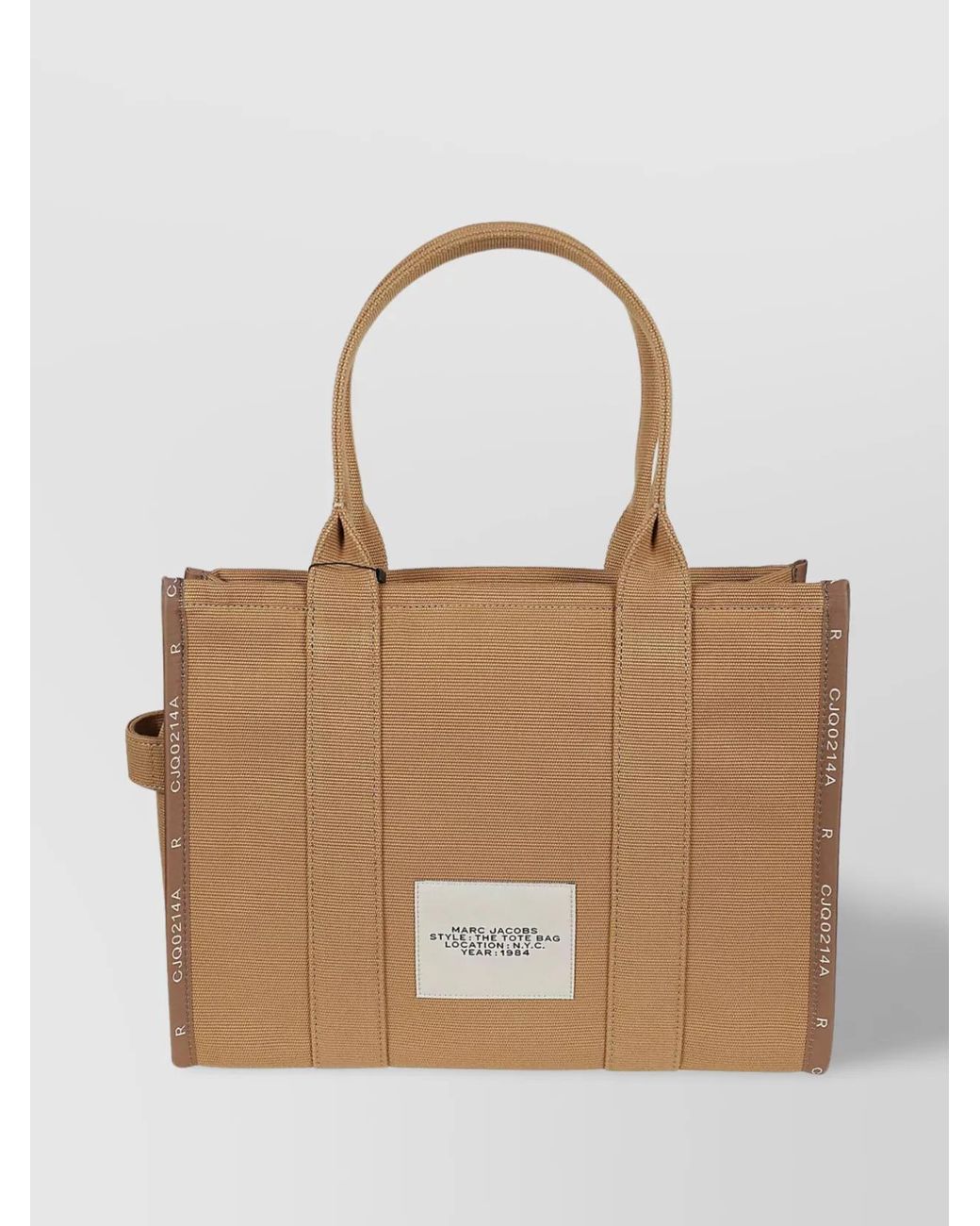 Marc Jacobs Natural The Tote Bag Large Canvas Tote Bag