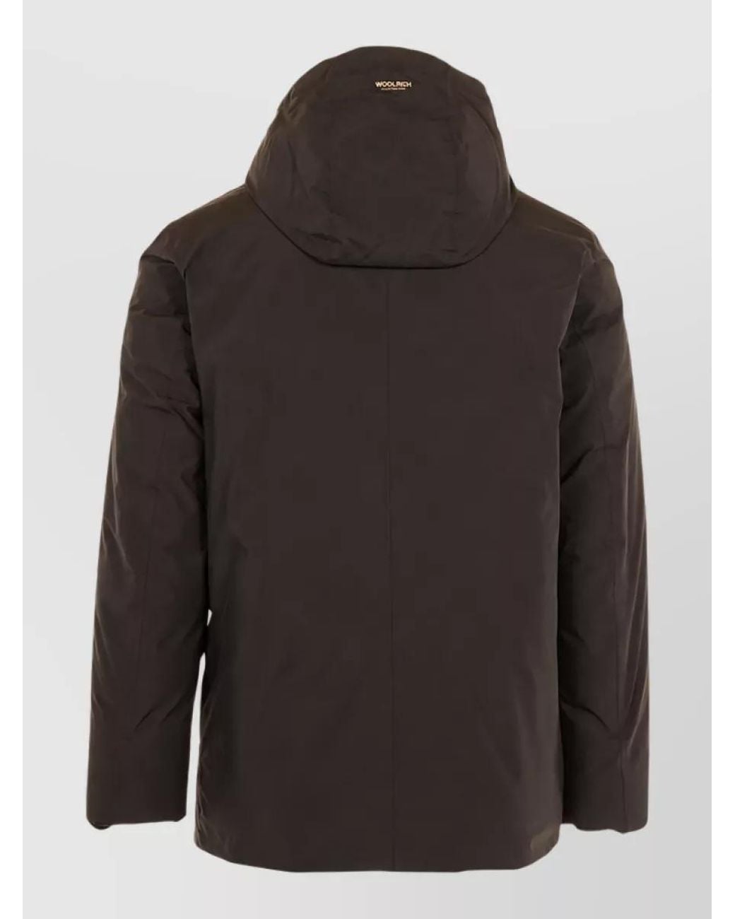 Woolrich Black Down Cloud Parka Jacket for men