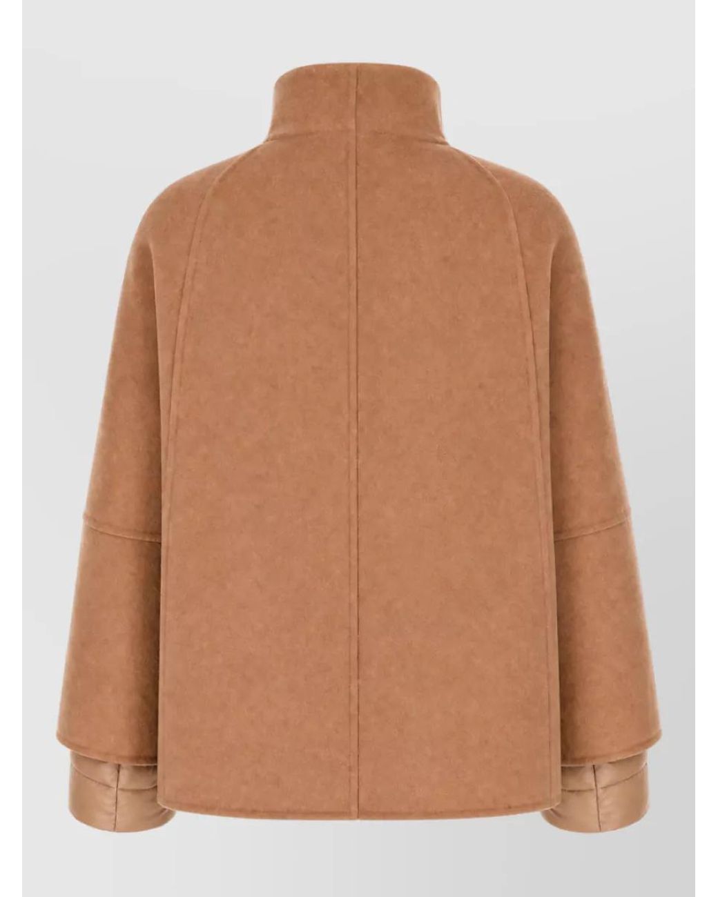 Moorer Brown Cashmere Down Fitted Jacket