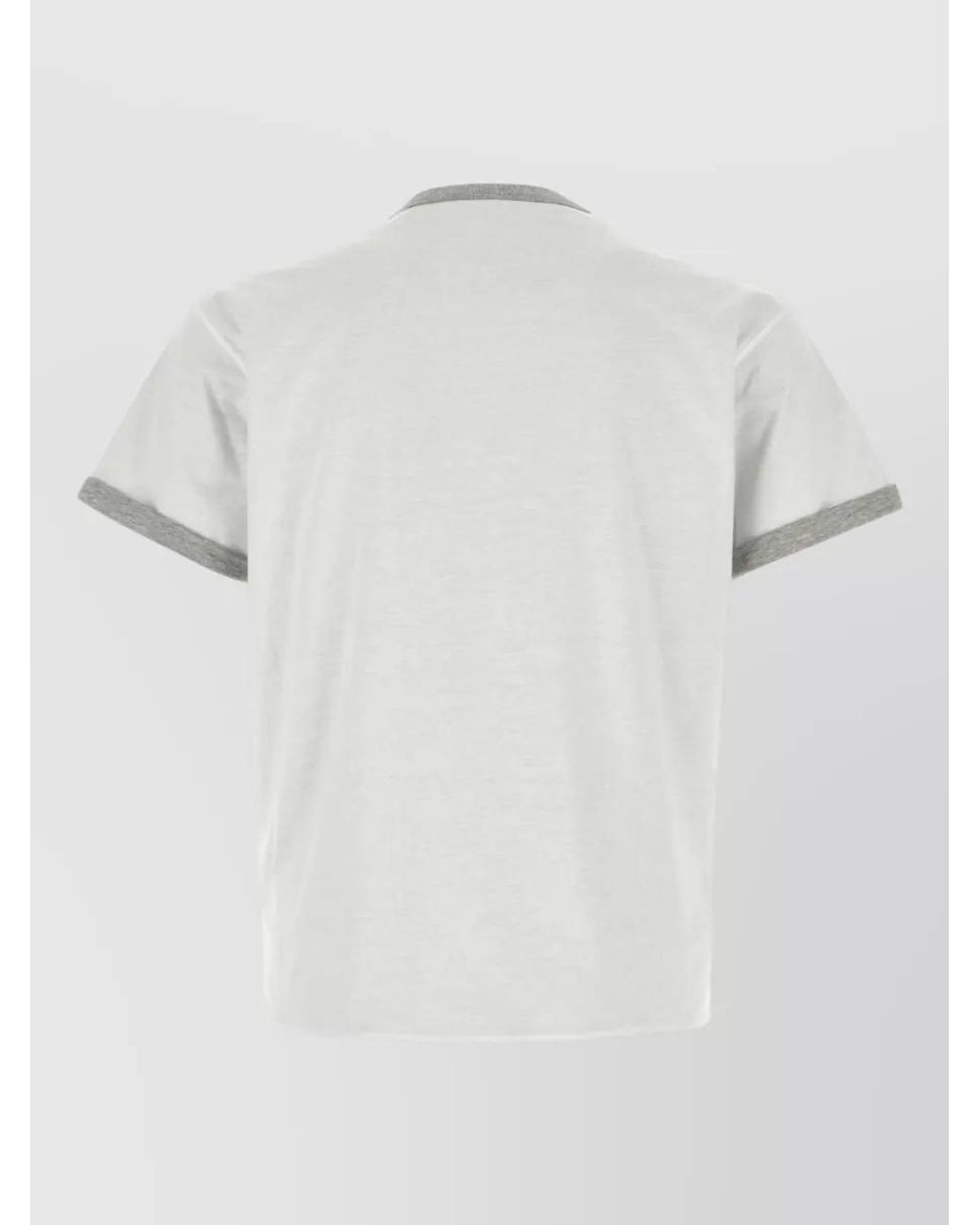 Prada White Reversible Cotton T-Shirt for men