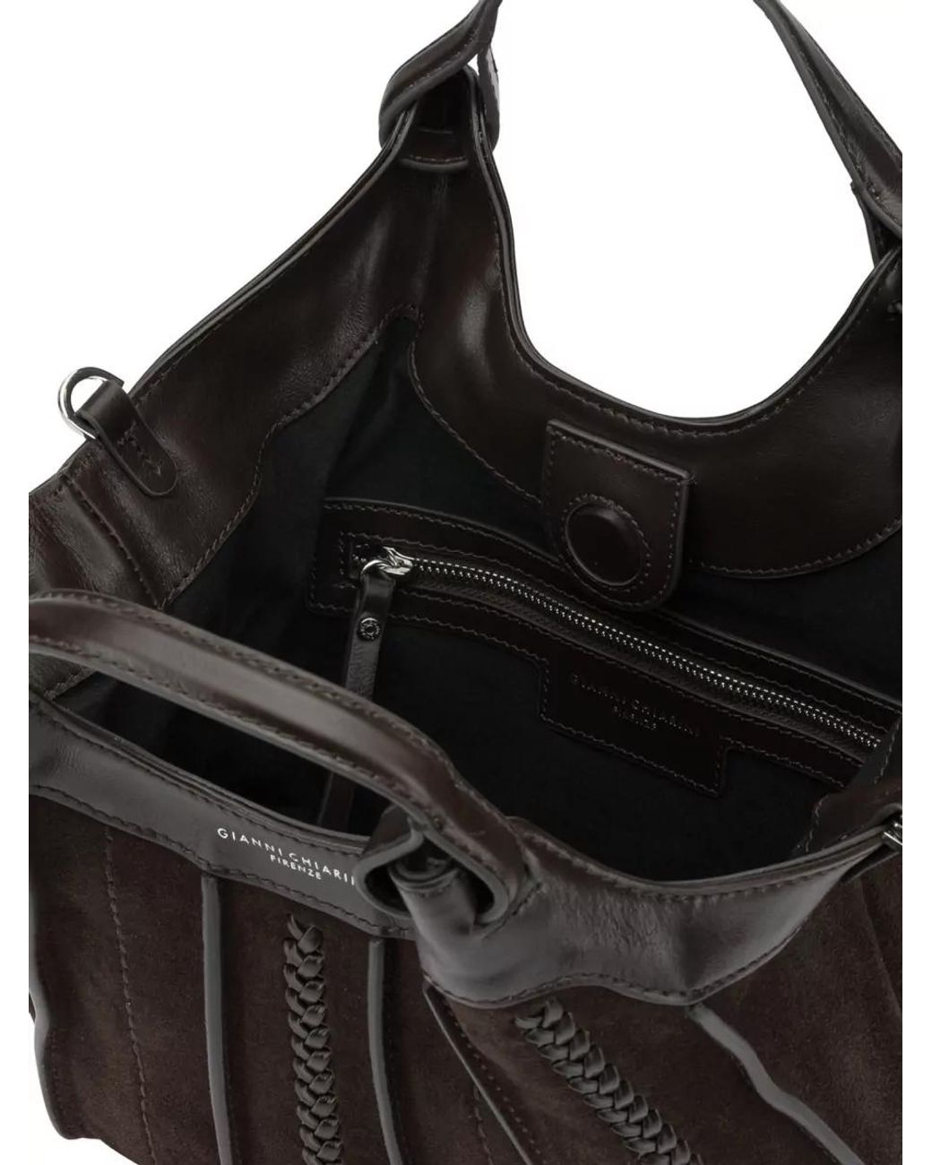 Gianni Chiarini Black Leather Shoulder Bag