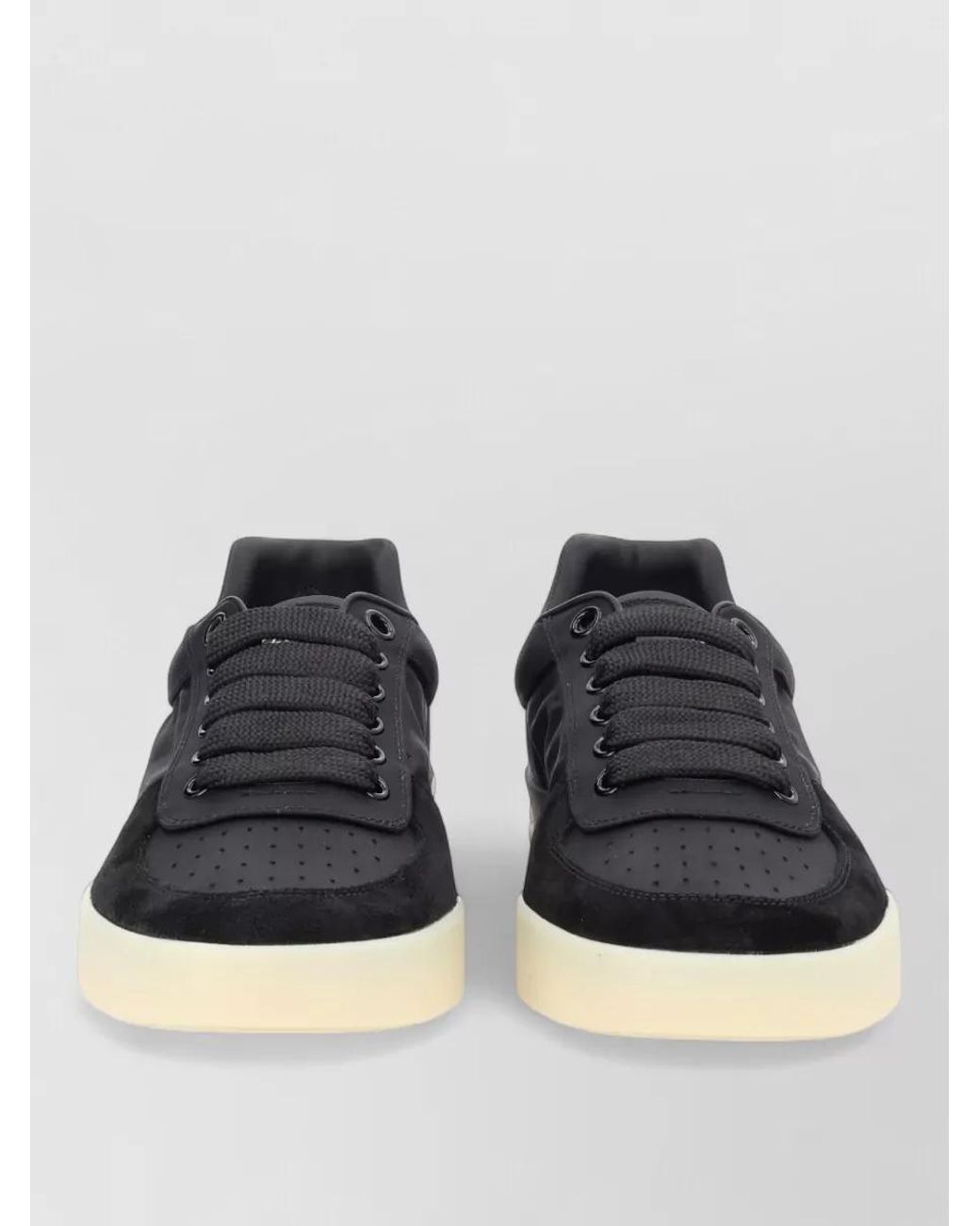 Dolce & Gabbana Black Portofino Nylon And Leather Low-Top Sneakers for men