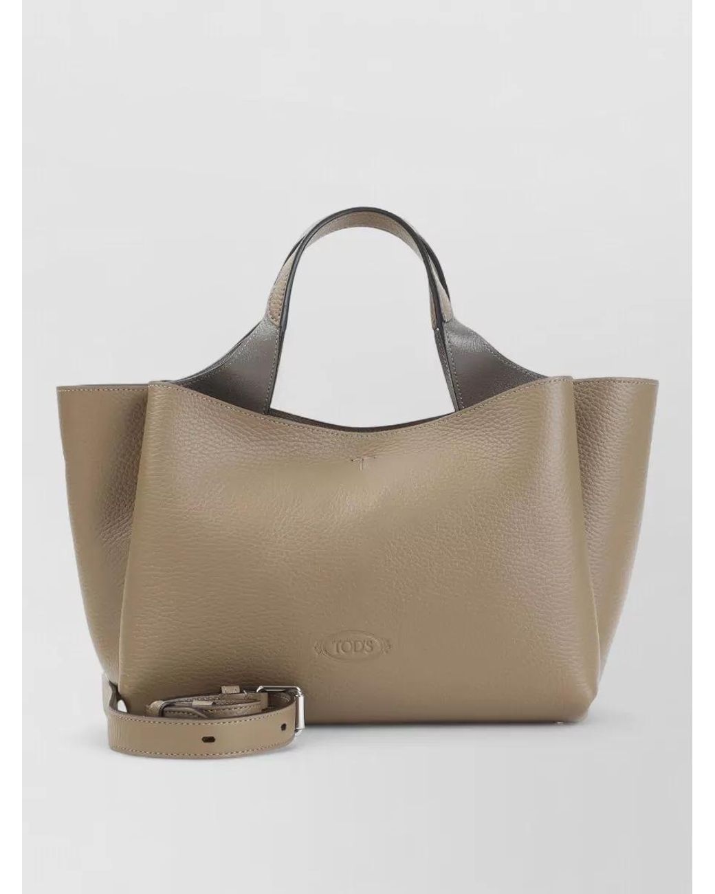 Tod's Natural Mini Leather Tote Bag