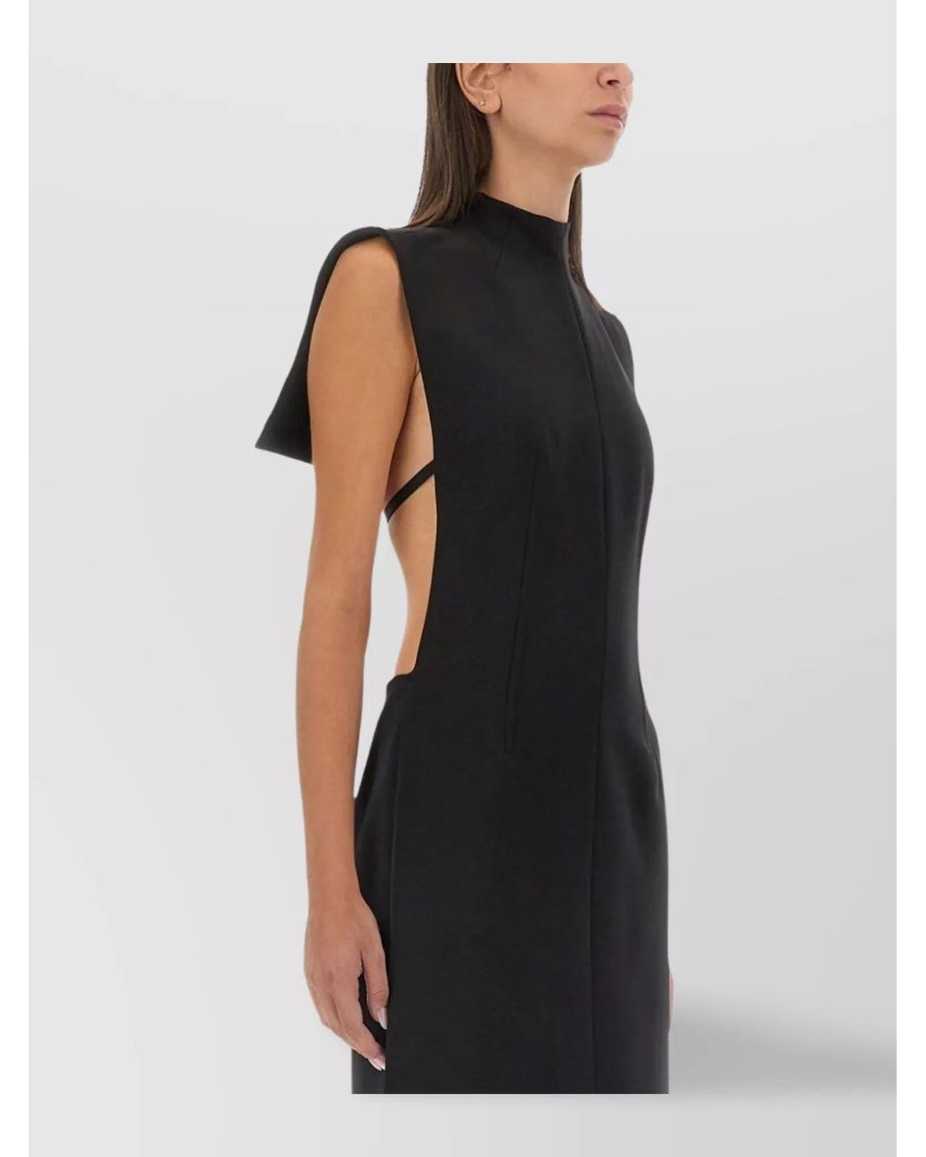 Sportmax Black Knee-Length Dress