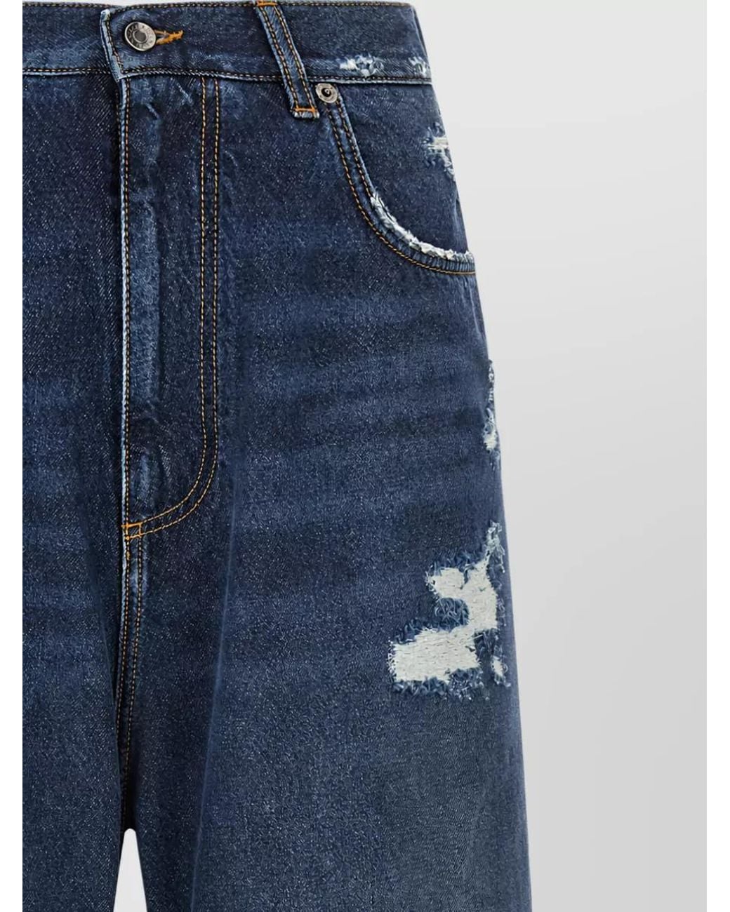 Dolce & Gabbana Blue Denim Wide Leg Jeans