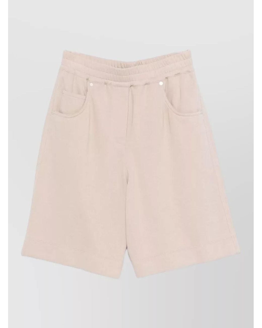 Brunello Cucinelli Pink Cotton Knee-Length Shorts