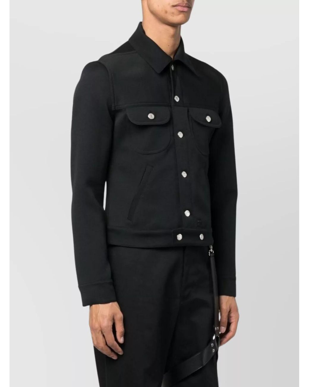 Courreges Black Single-Breasted Blazer for men