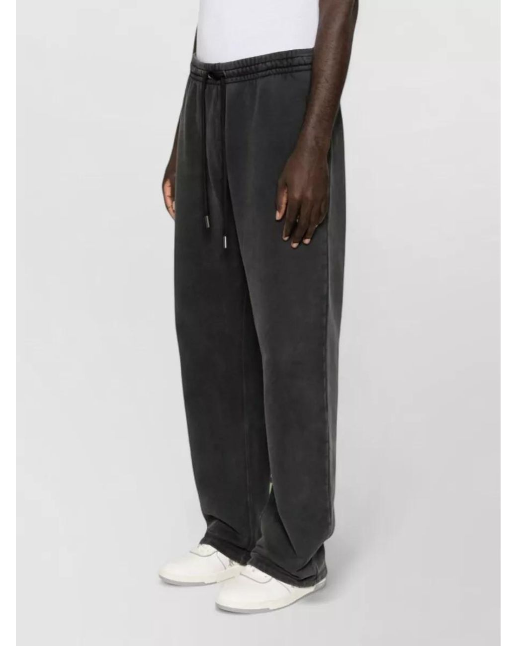 Off-White c/o Virgil Abloh Gray Cotton Relaxed-Fit Sweatpants for men