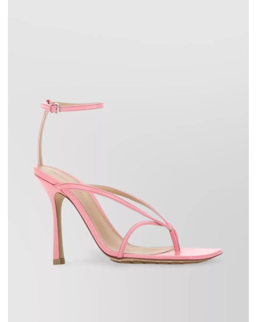 Bottega Veneta Pink Leather Sandals
