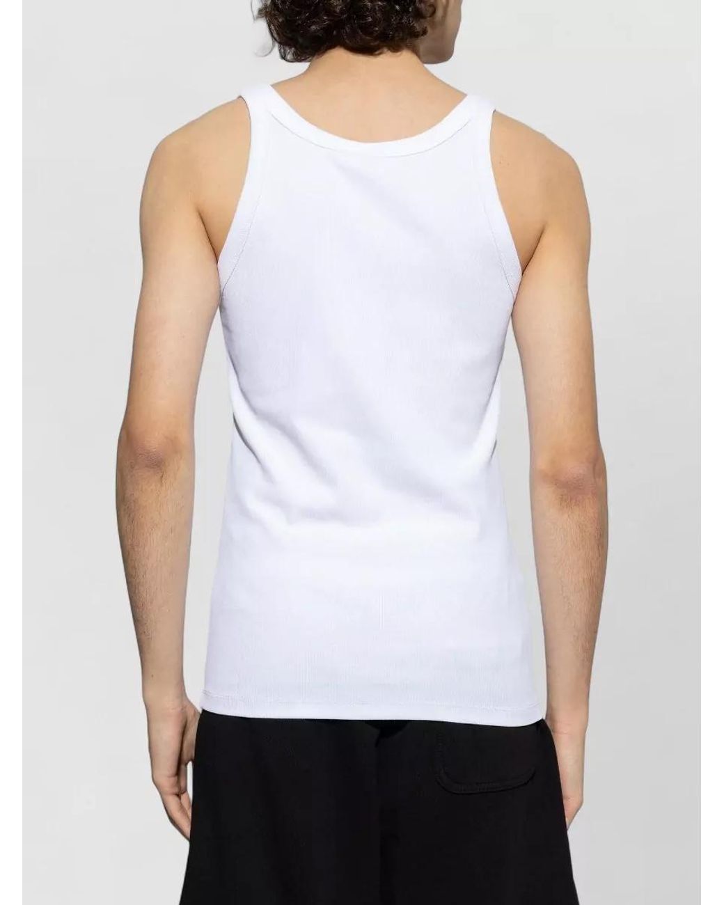 DIESEL White Slim-Fit Tank Top for men