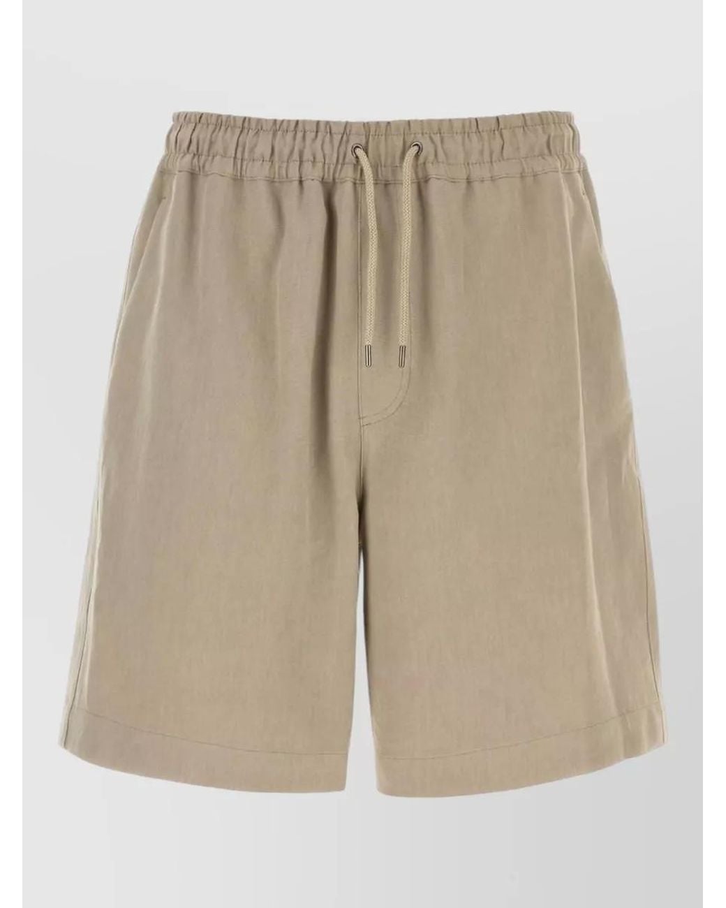 Giorgio Armani Natural Linen Chino Shorts for men