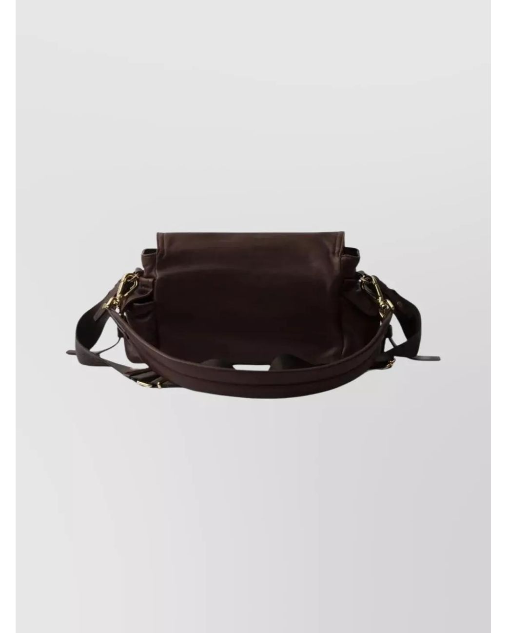 Prada Brown Explore Large Lamb Leather Shoulder Bag