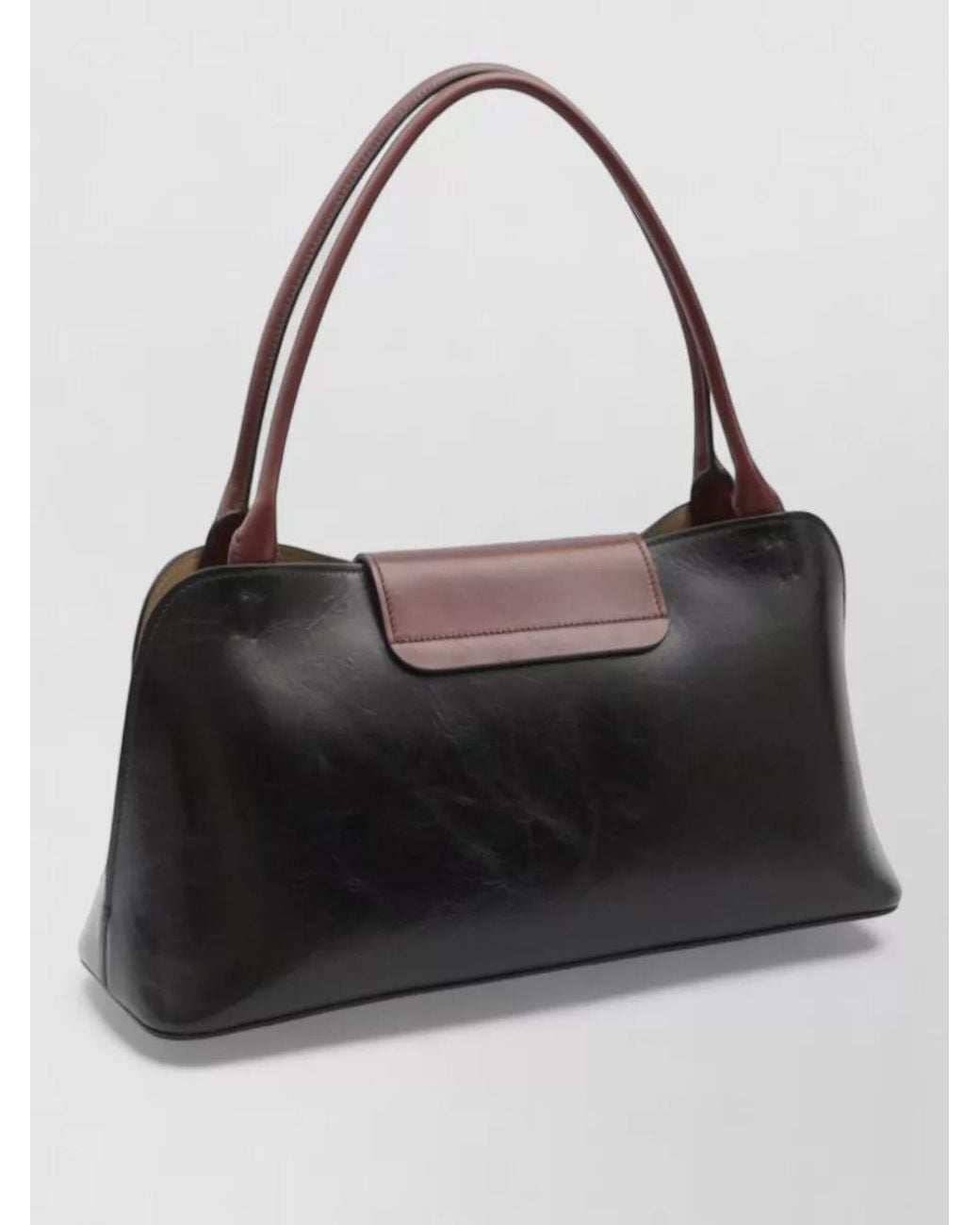 Versace Black La Medusa Leather Shoulder Bag