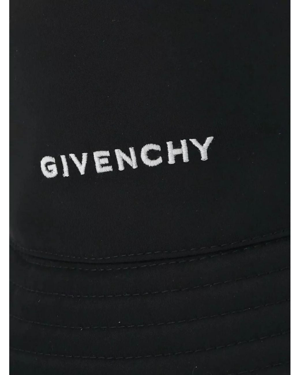 Givenchy Black Logo Bucket Hat for men