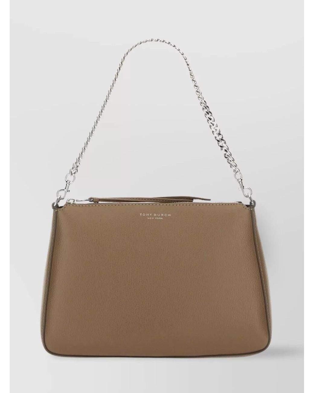 Tory Burch Natural Perry Leather Shoulder Bag