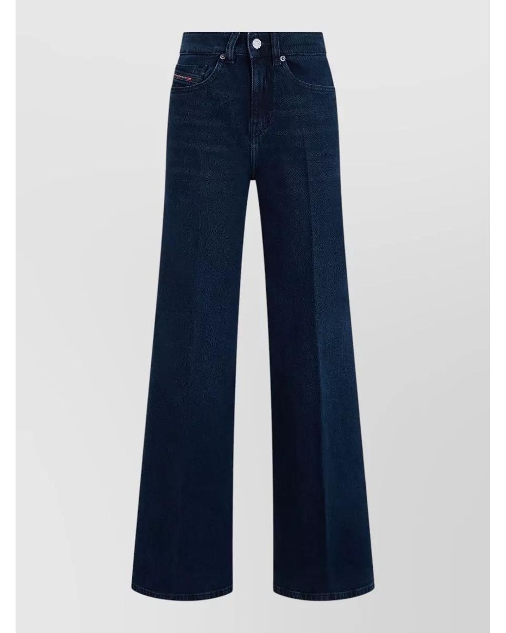 DIESEL Blue Denim Wide Leg Jeans