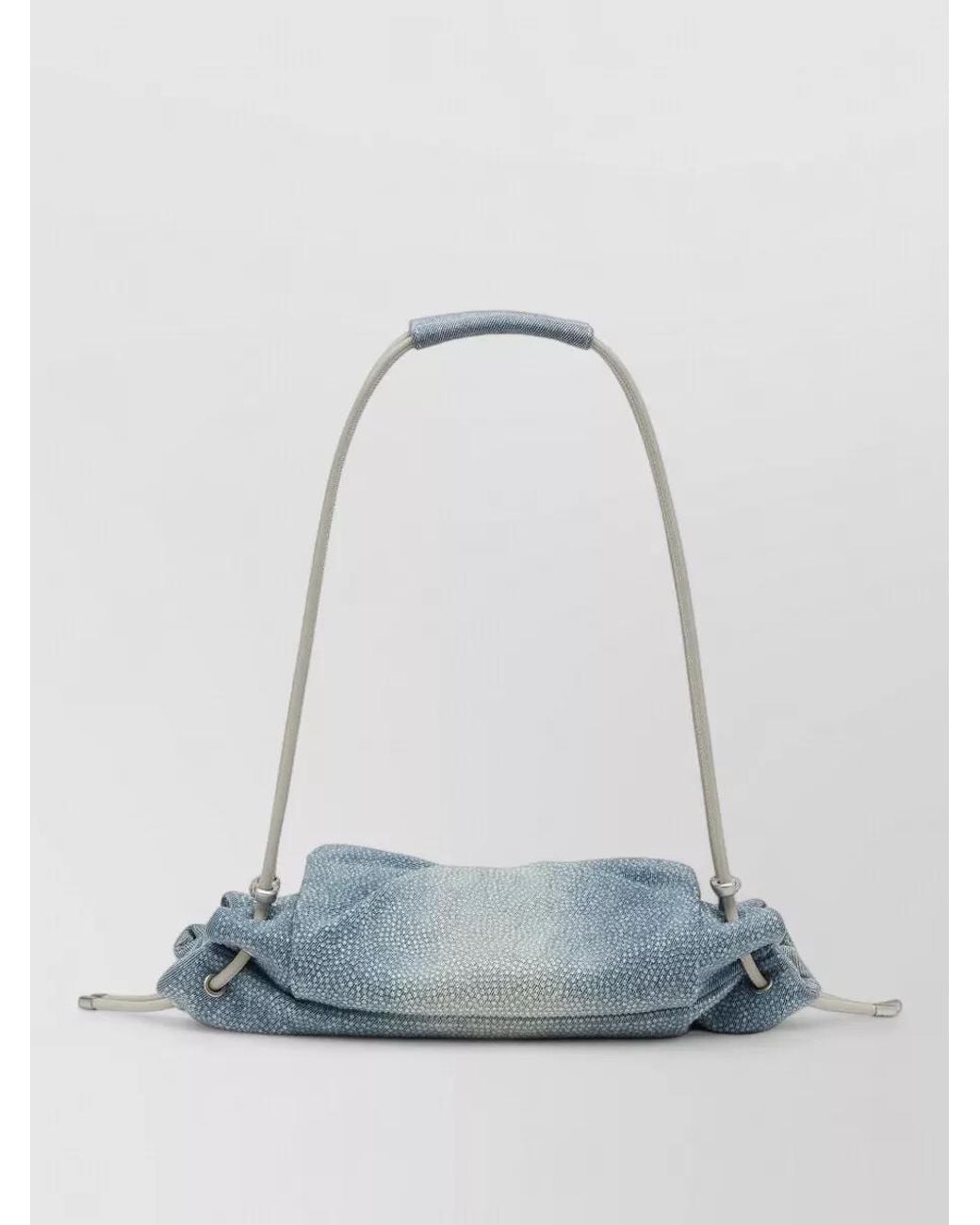 DIESEL Blue Scrunch-D Small Denim Bucket Bag