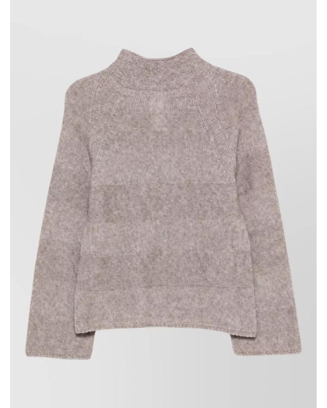 Emporio Armani Multicolor Striped High Neck Wool Jumper