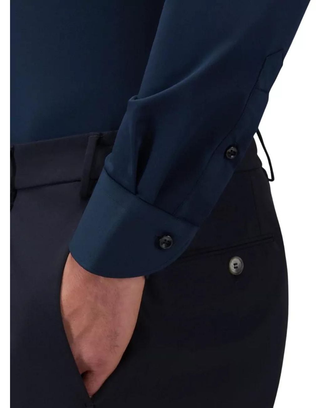 Xacus Blue Slim-Fit Shirt for men